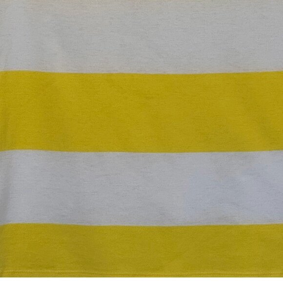 Women Perfect Bright Yellow & White Tee Shirt Size XL - Picture 2 of 4